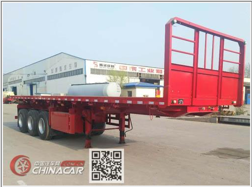 低平板自卸半挂车